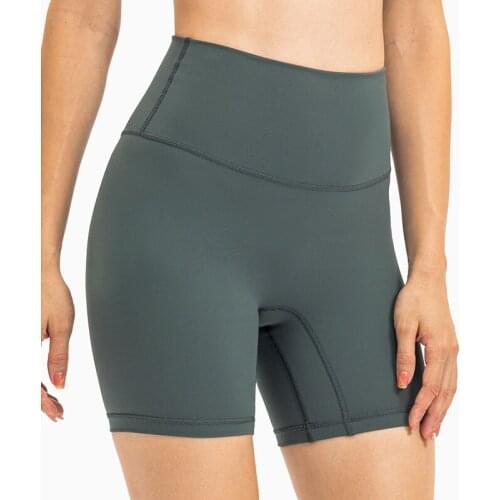 Seamless Yoga Shorts Mention Hip Women Workout Shorts Breathable High Waist Gym Fitness Comfortable Sports Tights Running