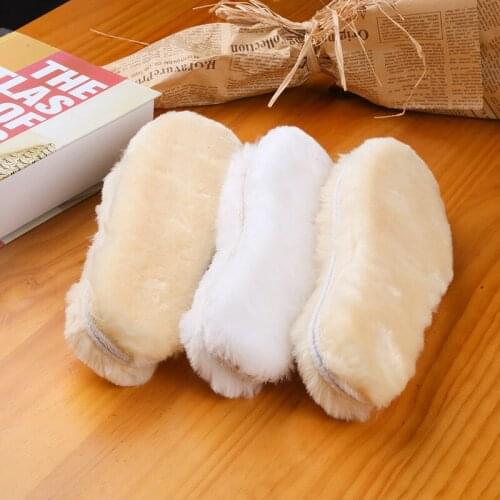 2 Pair Plush Thick Shoes Insole Fashion High Quality Faux Wool Winter Warm Snow Boots Sneaker Insole Accessories Casual Shoe Pad