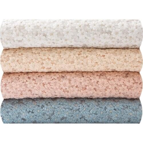 Width 53'' Water Soluble Lace Mesh Fabric By The Half Yard For Dress Hat Bag Material