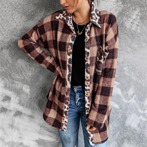 2021 Womens Check Shirt Ladies Long Sleeve Plaid Check Bandage Blouse Casual Tops Fashionable Design Comfy Coats Casaco Feminino