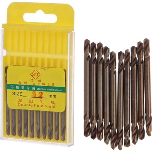 2021 New Cobalt M35 HSS Drill Bit Set 10 Piece 1/8 Inch Double Ended Drill Bits Set Power Tools