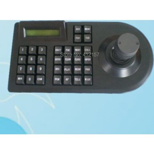 Surveillance 3D 3 Axis Joystick Intellectual PTZ Controller Keyboard RS485 PELCO-D/P LCD Display For Analog Security PTZ Camera
