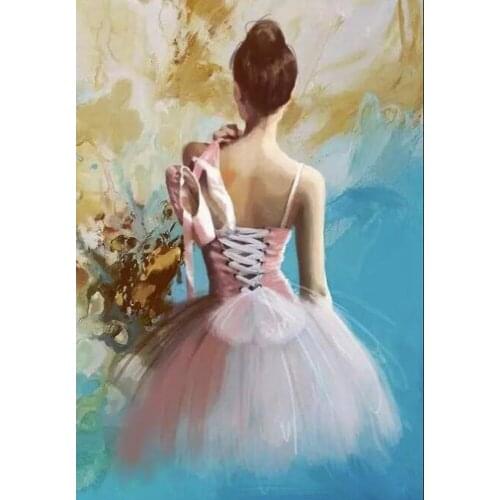 5D DIY Diamond Painting Full Square Girl dancer ballet 3D diamond embroidery sale mosaic Rhinestone wedding Decoration FG1422