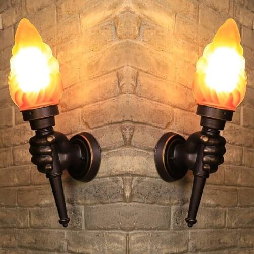Antique Wall Lamp Bar Coffee Shop Wall Light For Home Outdoor Waterproof Exterior Wall Lamp Bathroom Light Fixtures Bedroom Lamp