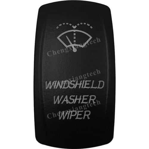Car Boat Truck Backlit Swtich Cap- Laser- WINDSHIELD WASHER WIPER -for Led Carling Arb Narva 4x4 RV Rocker Switch, Cover Only