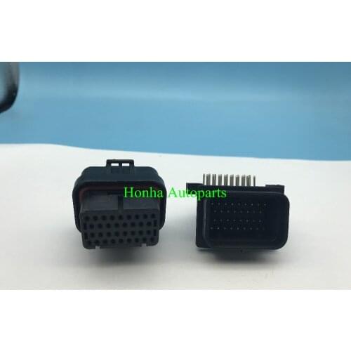 Free shipping 1SET 34 Pin 4-1437290-0 mating parts Male for Tyco AMP Auto Oil Gas Connector