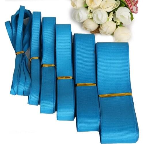 5 Yards 7/10/15/20/25/38mm Turquoise Grosgrain Ribbons Packing Material DIY Crafts Decor Wedding Party Decoration Gift Wrapping