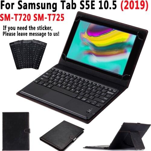 TouchPad Keyboard Case for Samsung Galaxy Tab S5E 10.5 2019 SM-T720 SM-T725 T720 T725 Smart Leather Cover Detach Keyboard+Pen