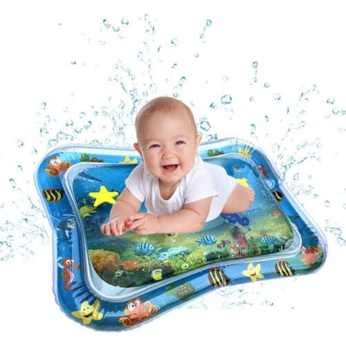 Baby Water Play Mat Watermat Baby Dual Use Toys Games Inflatable Patted Pad Baby Inflatable Crawling Water Cushion for Infants