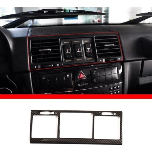 For Mercedes-Benz G-Class 04-11 G500 G55 Central Control Air Conditioning Air Outlet Decorative Frame ABS Interior Accessories