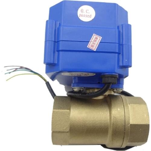 Motorized ball valve 220v electrical valve 2 way motorized valve, DN20 (reduce port)