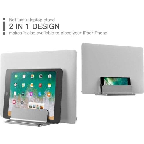 Laptop Stand Double Desktop Stand Holder with Adjustable Dock Desktop double card position heat dissipation storage bracket