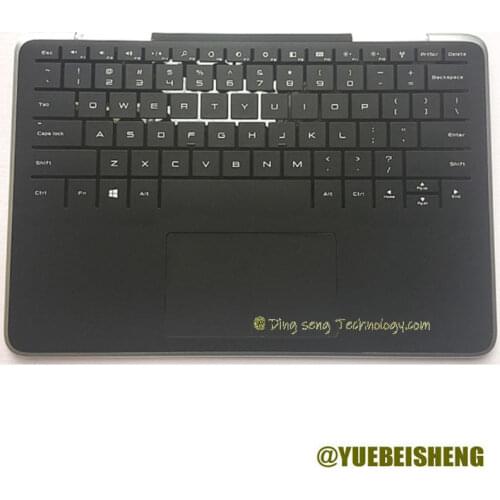 NEW FOR 11.6" Dell Ultrabook XPS 11 9P33 Palmrest US keyboard Upper Cover With Touchpad Speaker BLACK 08VXGR 8VXGR