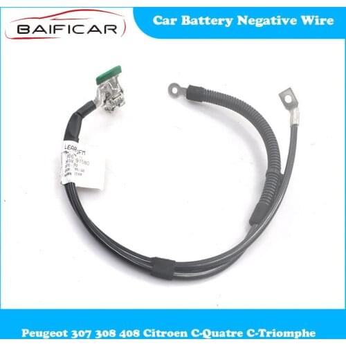 Baificar Brand New Genuine Car Battery Negative Wire 9661191580 for Peugeot 307 308 408 Citroen C-Quatre C-Triomphe