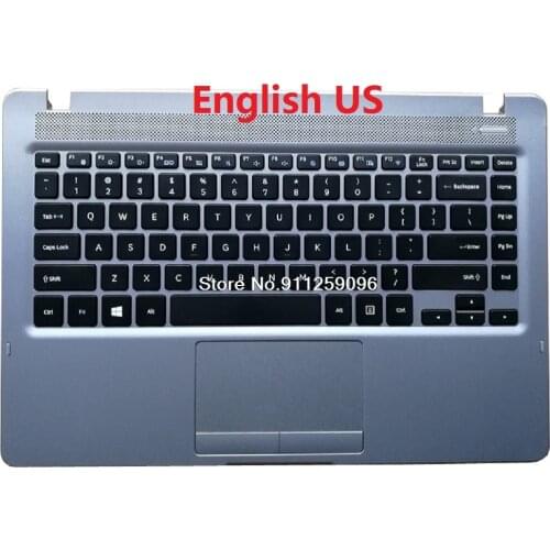 Laptop PalmRest&keyboard For Samsung NP300E4M 300E4M 300E4M-K01 Brazil BR Korea KR English US Touchpad New