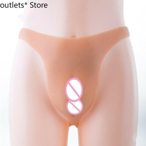 Full Silicone T-back Panty Realistic Vagina Crossdresser TG DG Cosplay Thong Bodysuit Mens Bodysuit Mens Tights Transparent