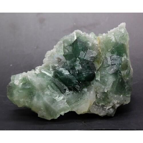 839g Natural green fluorite mineral crystal specimens Stones and crystals Healing crystal from China
