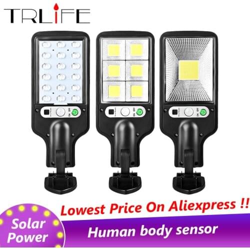 Motion sensor solar led light outdoor garden light COB work light wall lamp waterproof solar battery sunlight street light