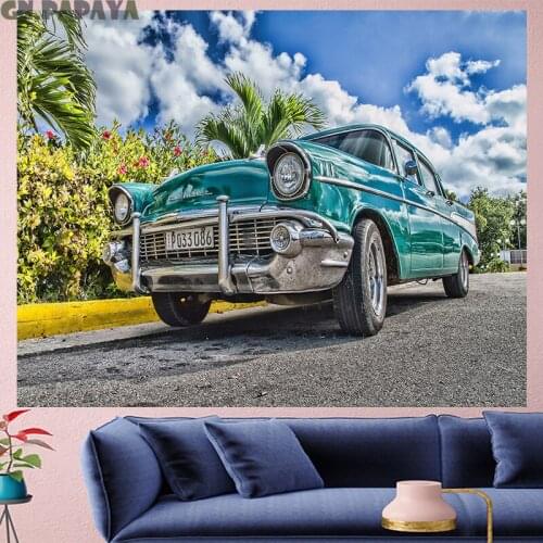 Tropical landscape car tapestry Wall Hanging Scenic farmhouse decor wall tapestry hippie 3d Polyester Yoga mat home decor cheap