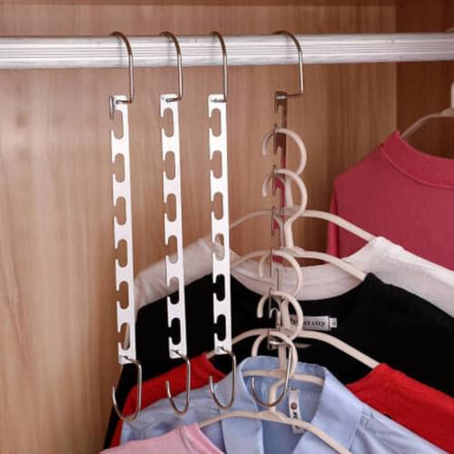 Clothes Hanger Clothing Organizer Cabinet Clothes Closet Hangers Save Space Metal Drying Rack Hanger Drying Storage Rack