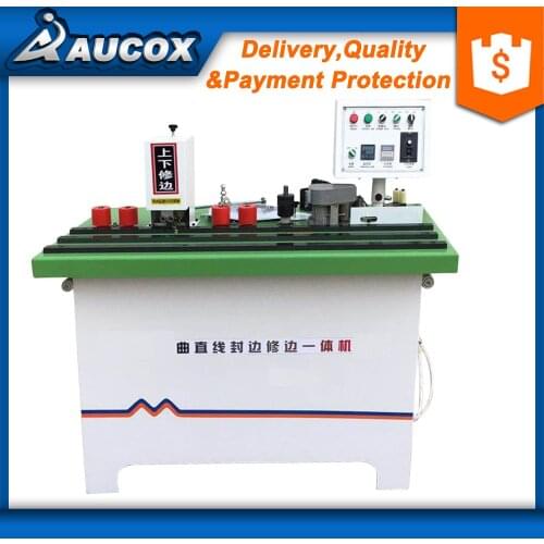 WF12 150KG edge banding machine with gluing and trimming edge trimmer