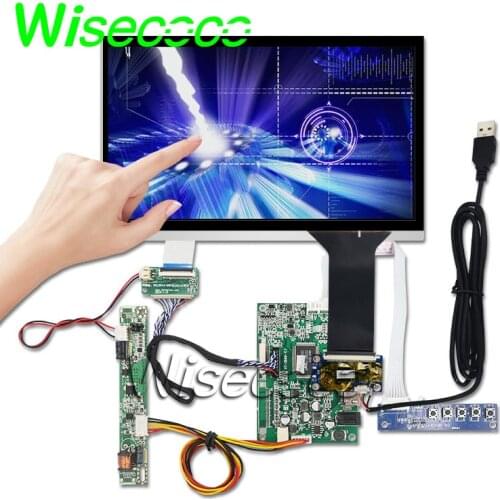 Wisecoco 10.1 inch 1280*720 LCD screen 750cd/m2 DJ101IA-07A 40 pins with capacitive touch VGA board for Tablet