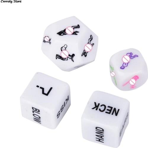 1Pc Adult Erotic Dice Game Toy Sex Party Fun Adult Couple Glow In The Dark Luminous Glow Props Party Favor Gifts