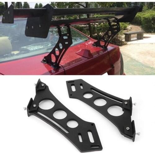 10" Universal Car CNC Aluminum Alloy Rear Wing Trunk Racing Tail Spoiler Legs Mount Brackets Spoiler Hatchback Car Accessories