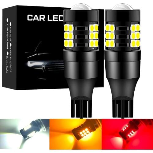2pcs T15 W16W 921 912 1156 BA15S P21W BAU15S PY21W LED Bulb 1157 BAY15D P21/5W 3030 R5W R10W Car Signal Lamp DRL Auto Light 12V