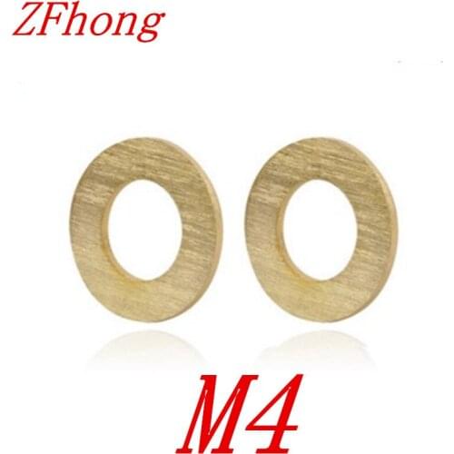 200PCS M4 x 8mm M4 x 9mm M4 x 12mm brass flat washer gasket