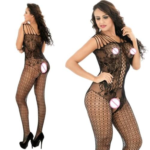 2017 Women Sexy Lingerie Bodysuits Spandex Fishnet Stockings Full Body Tights Women Slips Bodystockings