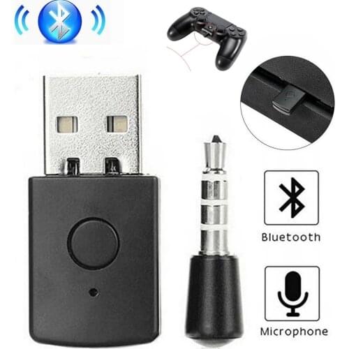 3.5mm Bluetooth V4.0 + EDR USB Bluetooth Dongle Latest Version USB Wireless Bluetooth Adapter for PS4 Headphone Microphone