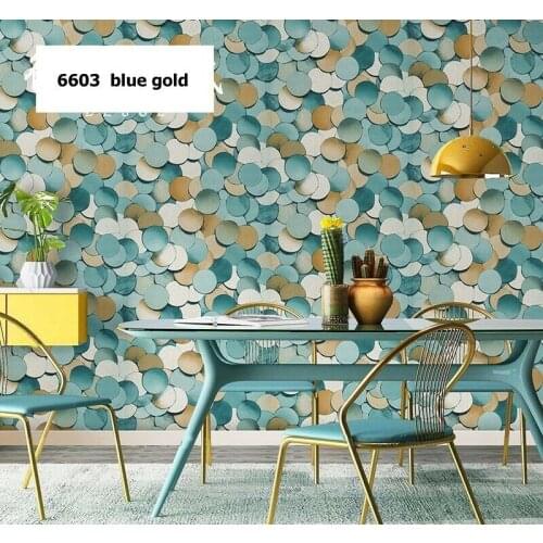3D Luxury Geometric Round Wallpaper Wall Paper Modern Design Home Wall Decor