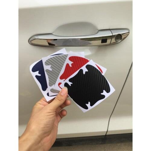 4PCS/LOT Car Sticker Auto Door Handle Protection Film Car Resistant Exterior Sticker Car Styling Automotive Accessories Sticker