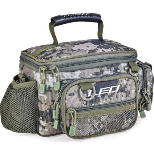 Large Capacity Chest Fishing Bag Double Layer Fishing Tackle Multifunctional Portable Outdoor Fishing Wheel Line Rods Holders