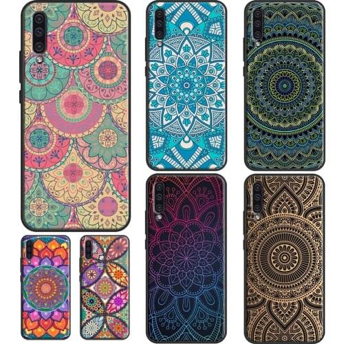Mandala Flower Totem Case For Samsung A52 A72 A32 A12 A20e A21S A11 A31 A41 A51 A71 A02S A10 A40 A50 A70 Coque