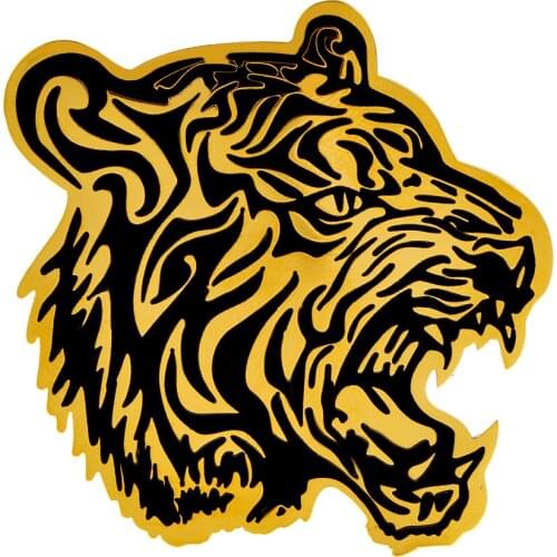 CINDY XIANG New Creative Enamel Tiger Face Head Brooches 2022 Zodiac Animal Cute Tiger Brooch Pins Stainless Steel Jewelry