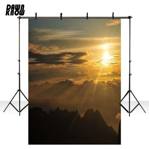 DAWNKNOW Mountain Sunshine Photography Background Photocall Photo Shoot Wedding Photo Backdrops Children Photo Studio GY017