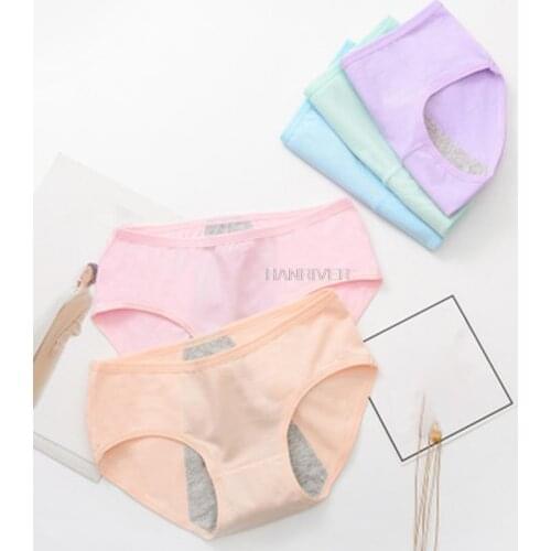 Cotton Menstrual Period Panties Leak Proof Feminine Hygiene Menstrual Panties Physiological Pants Soft Period Panties for Women