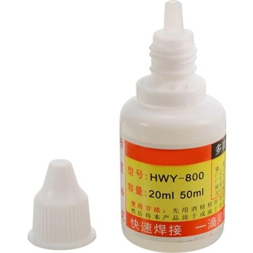 Welding PCB Tool 20ml Stainless Steel Flux Soldering Stainless Steel Liquid Solders Water Durable Liquid Flux Solders