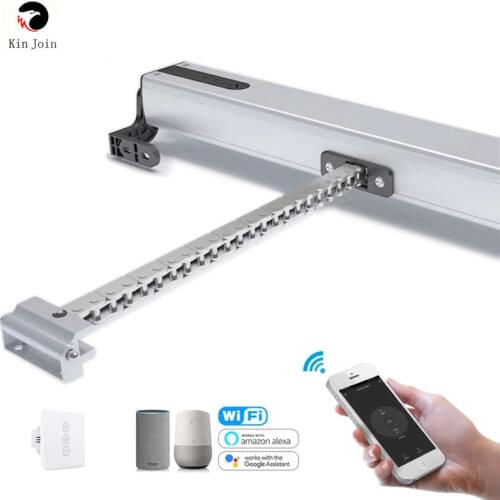 KinJoin Chain Electric Window Opener 2/4 Wires Motor With Tuya WiFi Curtain Blinds Switch & Remote Control Kit Optional