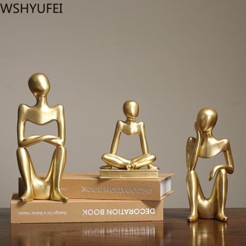 Creativity Resin Decorations abstract character Figurines Ornament Modern Home Decor Accessories Wedding Gift desktop Crafts