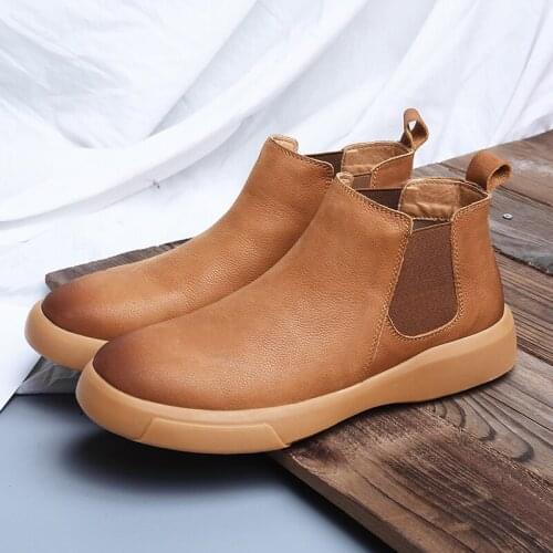 Man sport hombre cuero mens leather winter casuales boots casual sneaker 2020 shoe lather shoes sale moccasins zapatos spring