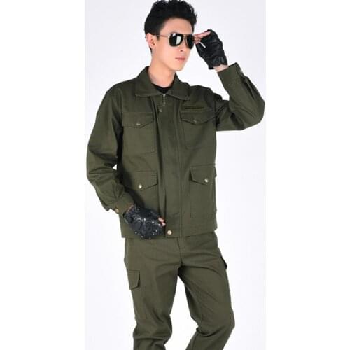 Men Sets Workwear Suits Casual Long Sleeve Workwear Suits Wear-Resistant Work Clothes with Pockets Workwear Suits 2021