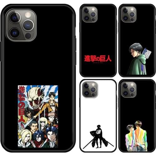 Levi Ackerman Attack On Titan Soft Silicone Phone Case For iPhone 11 XR 12 Pro 13 Pro X XS Max 5 6s 7 8 Plus 12 Mini Shell TPU