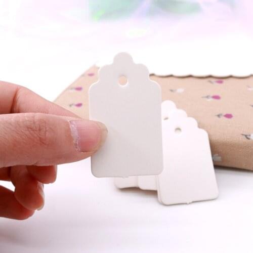 Wholesale 1000pcs 2.8*4.8cm White Paper Label Garment Labels Price Tags Marks Florist Plant Label Tags