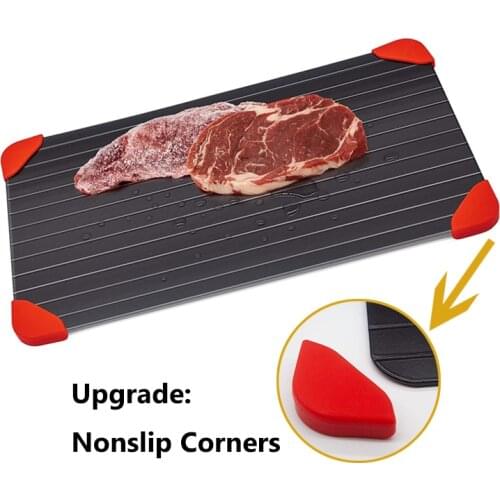 Defrosting Plate Board Kitchen Fast Defrosting Tray for Frozen Food Seafood Meat Steak Aluminum Defrost Tray Kitchen Gadget Tool