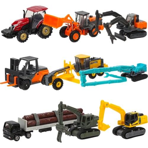 TAKARA TOMY Genuine YANMAR TRACTOR YT5113 and TOYOTA L&F GENEO Metal Vehicle Simulation Model Boy Toys