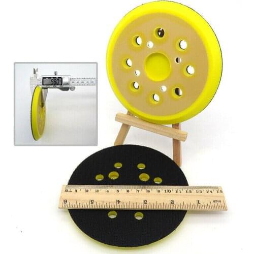 Polishing Grinding Pad Orbital Sander Flocking Accessories Yellow&black 1 * Grinding Pad For Air Grinders