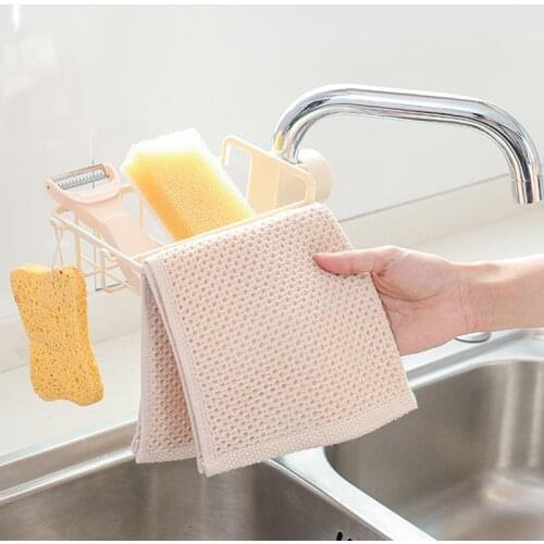 Drain Rack Holder Storage Organizer Drying Shelf for Kitchen Sink Faucet Sponge Soap Cloth New simple installation more durable